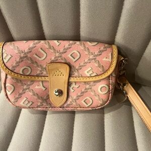 Pink Dooney and Bourke Wristlet